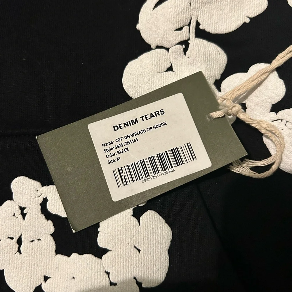 Denim Tears Zip Up Black Size M - SEND OFFERS - Picture 4 of 6